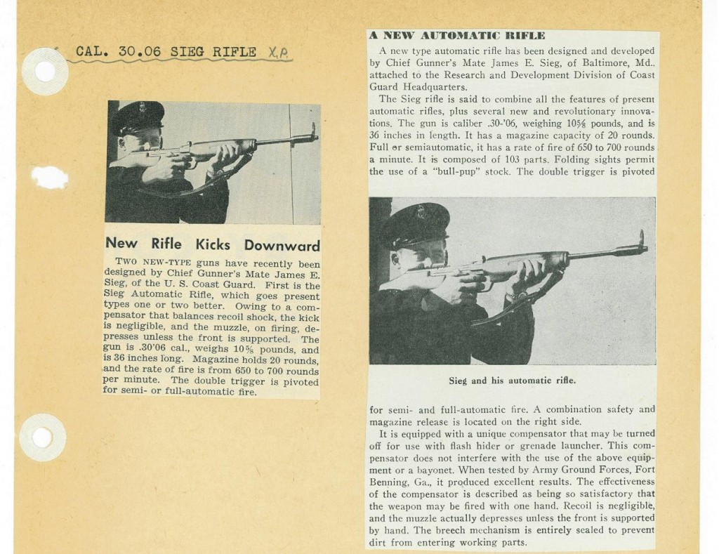 US Sieg rifle