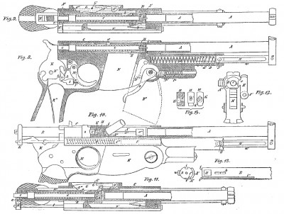 Bergmann-Schmeisser 1893 Pistol