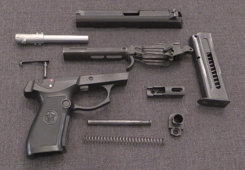 how to disassemble a pistol